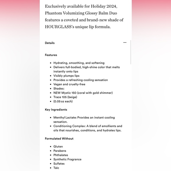 HOURGLASS Phantom Volumizing Glossy Balm Duo - Picture 10 of 10